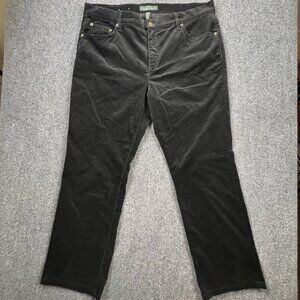 Ralph Lauren Jeans Co Women's Corduroy Pants Black Straight Classic Preppy 16